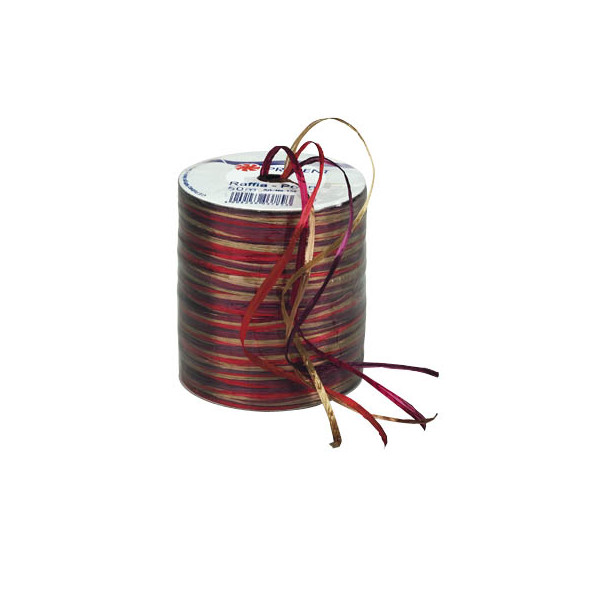 4009236037893 - Geschenkband Raffia 138-619 3mm x 50m glänzend rot braun 4009236037893 Präsent