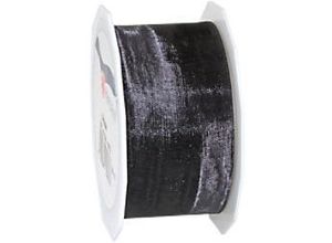 4009236039378 - PRAESENT Organza 6014025-613 Schwarz 40 mm x 25 m 3 Stück