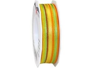 4009236050274 - PRAESENT Organza 5692520-620 Orange Limette 25 mm x 20 m 2 Stück