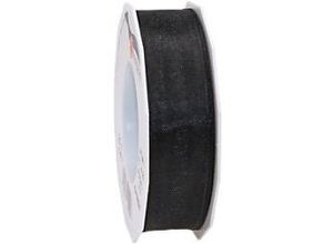 4009236055248 - PRAESENT Organza 6072525-913 Schwarz 25 mm x 25 m 2 Stück