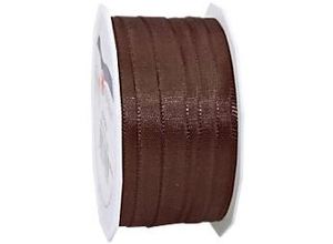 4009236059055 - PRAESENT Taftband 6051050-523 Espresso 10 mm x 50 m 2 Stück