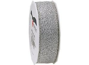 4009236071941 - PRAESENT Spitzenband 3712520-631 Silber 25 mm x 20 m 2 Stück