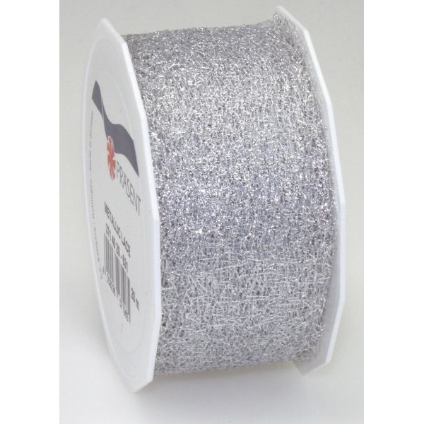 4009236071989 - Geschenkband Spitzenband Lace 3717520-631 72mm x 20m metallic-silber 4009236071989 20 Meter