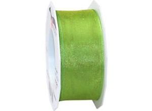 4009236077554 - PRAESENT Organza 6074025-127 Grasgrün 40 mm x 25 m 2 Stück