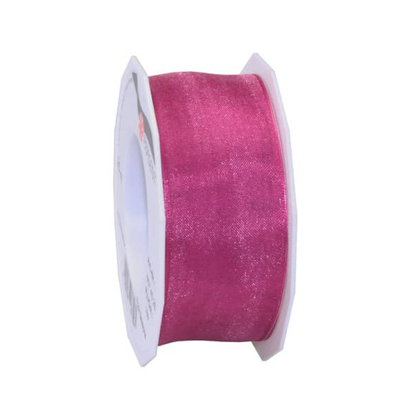 4009236077561 - Zierband Draht 40mm-25m magenta 4009236077561 PRÄSENT 6074025-