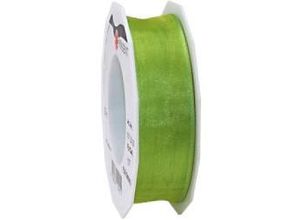 4009236104151 - PRAESENT Organza 6072525-127 Grasgrün 25 mm x 25 m 2 Stück