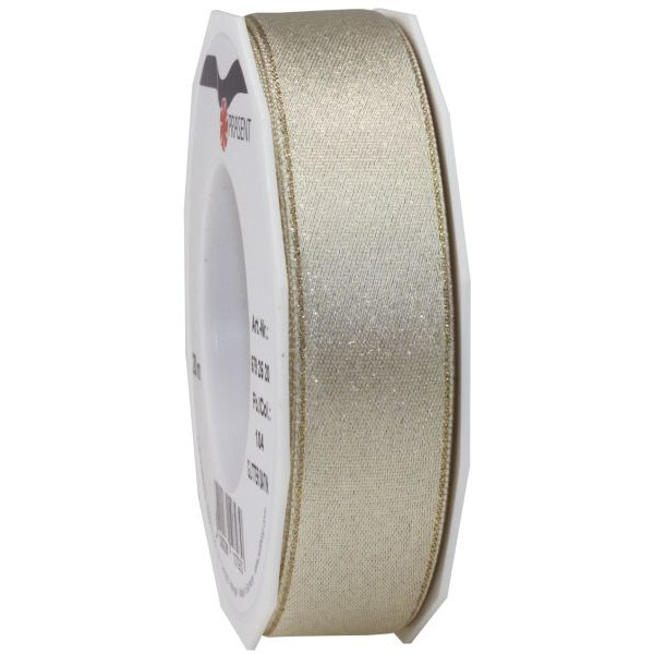 4009236107930 - Geschenkband Zierband Glitter 6792520-104 25mm x 20m satingold 4009236107930 20 Meter