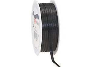 4009236112613 - PRAESENT Doppelsatin 7180650-613 Schwarz 6 mm x 50 m 2 Stück