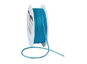 4009236143099 - PRAESENT Kordel Jute 4360225-612 Aquamarin 2 mm x 25 m 2 Stück