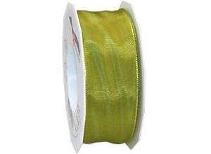 4009236512031 - PRAESENT Seidenband 4644025-535 Kiwi 40 mm x 25 m 2 Stück