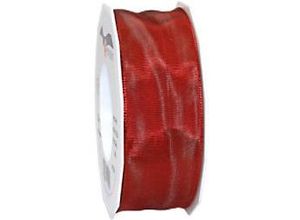 4009236512215 - PRAESENT Seidenband 4644025-935 Zinnoberrot 40 mm x 25 m 2 Stück