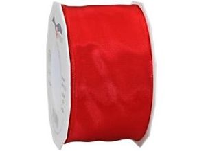 4009236512574 - PRAESENT Seidenband 4646025-609 Rot 60 mm x 25 m 2 Stück