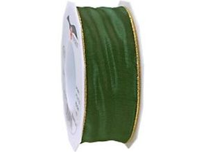 4009236516558 - PRAESENT Seidenband 4724025-607 Tannengrün 40 mm x 25 m 2 Stück