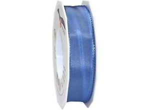 4009236527660 - PRAESENT Seidenband 4642525-214 Himmelblau 25 mm x 25 m 2 Stück