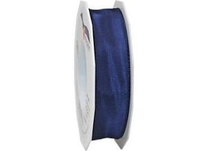 4009236527677 - PRAESENT Seidenband 4642525-244 Marineblau 25 mm x 25 m 2 Stück