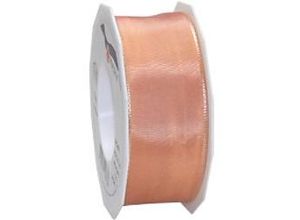 4009236527738 - PRAESENT Seidenband 4644025-123 Apricot 40 mm x 25 m 2 Stück