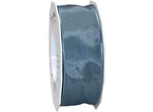 4009236527813 - PRAESENT Seidenband 4644025-224 Stahlblau 40 mm x 25 m 2 Stück