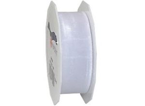 4009236528209 - PRAESENT Organza 6012525-601 Weiß 25 mm x 25 m 3 Stück