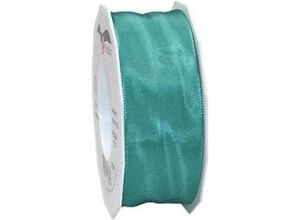 4009236537782 - PRAESENT Seidenband 4644025-703 Türkis 40 mm x 25 m 2 Stück