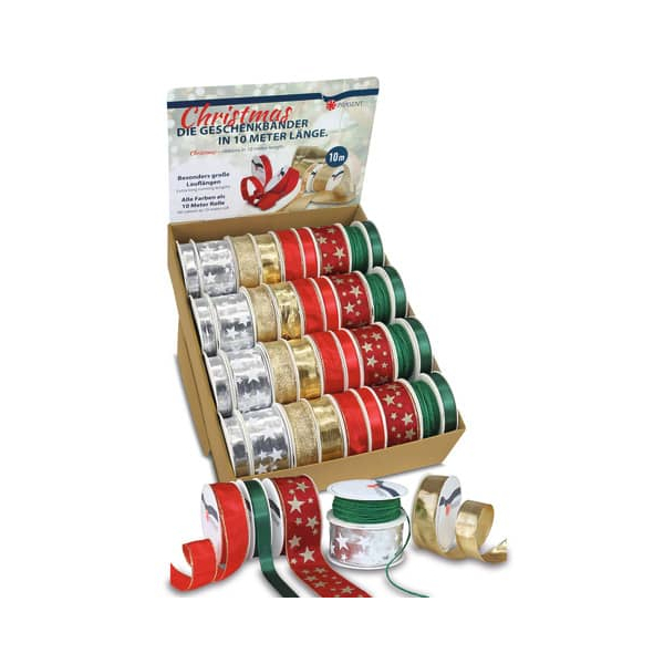 4009236967121 - Zierband 1210-100 uni und Sterne verschiedene x verschiedene bordorotgrüngoldsilber sortiert 4009236967121 Alpedia