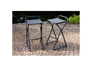 4009266863646 - Leco 2er-Set Gartenhocker Gartenmöbel Bar Hocker für Gartentheke