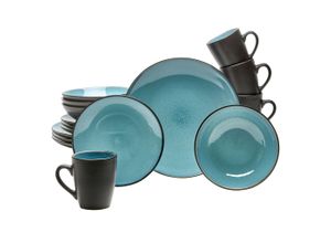 4009290173773 - VAN WELL Kombiservice Varese 16-teilig türkis