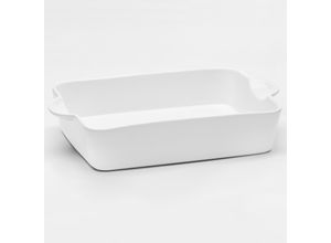 4009290181518 - Auflaufform VAN WELL Backform eckig 35 x 225 x 75 cm weiß B35cm L225cm Porzellan Auflaufformen weiß glänzend spülmaschinen- und mikrowellengeeignet