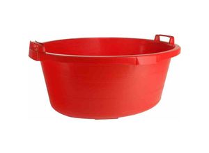 4009292102030 - - Wanne oval 65 cm 40 l rot hochstehende Griffe