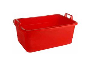 4009292106038 - - Wanne eckig 50 cm 26 l rot hochstehende Griffe