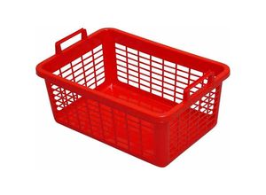 4009292151038 - - Wäschekorb eckig 26 l 50 cm rot