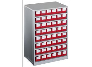 4009292809533 - Schubladenmagazin Gehäuse-Traglast 240 kg HxBxT 862 x 600 x 417 mm 48 Schubladen Schubladen rot