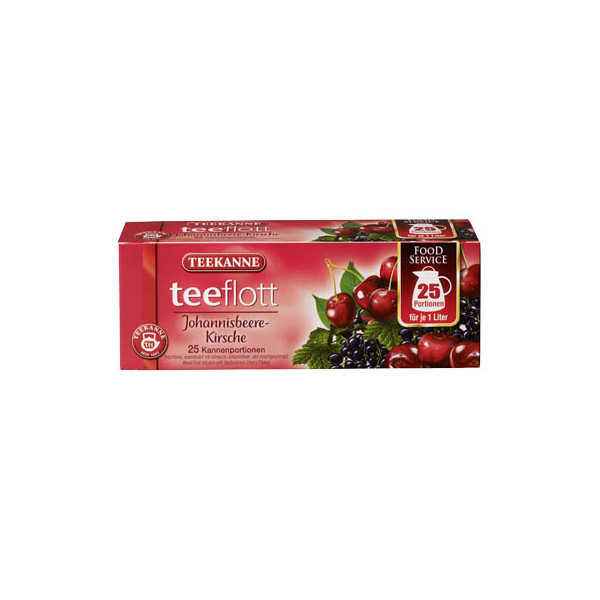 4009300002833 - TEEKANNE teeflott Johannisbeere-Kirsche Tee 25 Portionen