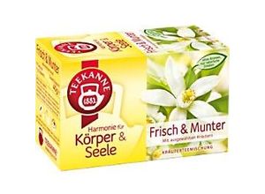 4009300008897 - TEEKANNE Harmonie für Körper & Seele Frisch & Munter Koffeinfrei Tee Kräutertee 20 Stück à 2 g