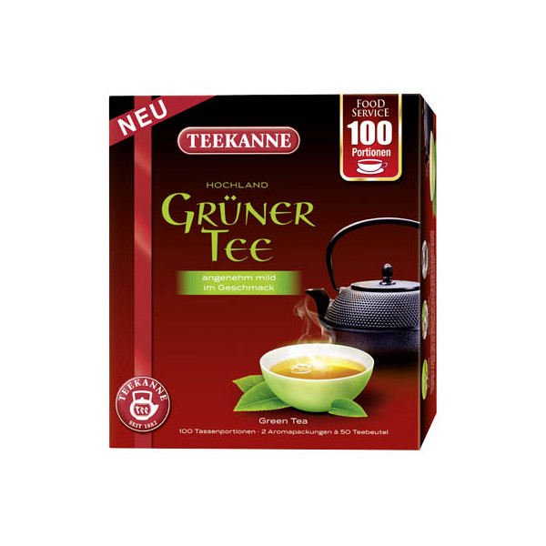 4009300012139 - TEEKANNE Grüner Tee Tee 100 Portionen