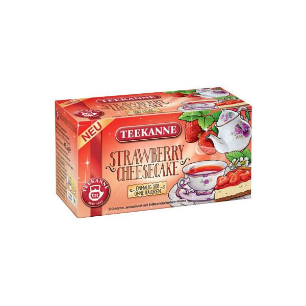 4009300013792 - TEEKANNE STRAWBERRY CHEESECAKE Tee 18 Portionen