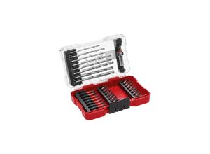 4009311087539 - Original M-CASE 33-tlg schlagfestes Bit- und Steinbohrer-Set (25-mm-Bits 50-mm-Bits Steinbohrer 60-mm-Bithalter inkl Aufbewahrungsbox)