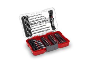 4009311087638 - Original M-CASE 39-tlg schlagfestes Zubehör-Set (25-mm-Bits Metallbohrer Universalbohrer 60-mm-Bithalter Steckschlüssel Senker inkl Aufbewahrungsbox)