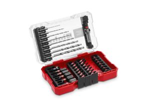 4009311087737 - Original M-CASE 39-tlg schlagfestes Zubehör-Set (25-mm-Bits Metallbohrer 60-mm-Bithalter Steckschlüssel Senker inkl Aufbewahrungsbox)