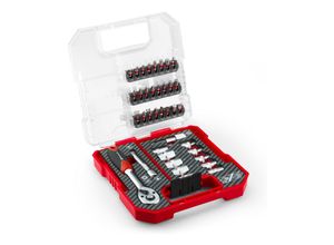 4009311090225 - L-CASE 37-tlg Bit- und Ratschen-Set (25-mm-Bits Ratsche Schnellwechselbithalter Steckschlüssel Adapter Stecknussverlängerung inkl Aufbewahrungsbox)