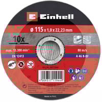 4009317119449 - Kwb By Einhell - Einhell by kwb Winkelschleifer-Zubehör 49711944 10 Trennscheiben dünn 115x10 4009317119449 - Kwb By Einhell - Einhell by kwb Winkelschleifer-Zubehör 49711944 10 Trennscheiben dünn 115x10