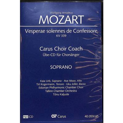 4009350737259 - Vesperae solennes de confessore KV 339