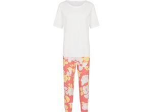 4009602968011 - Airin Capri-Pyjama floral für Damen rot 42