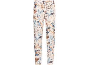 4009602973589 - Schlafanzug-Hose floral für Damen beige S