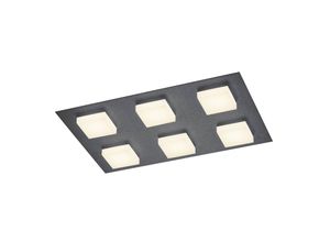 4009669036777 - BANKAMP Luno LED-Deckenleuchte 6-flammig anthrazit