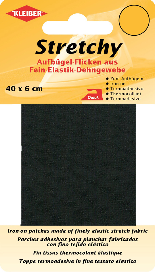 4009691300013 - KLEIBER Stretchy-Bügel-Flicken 400 x 60 mm schwarz