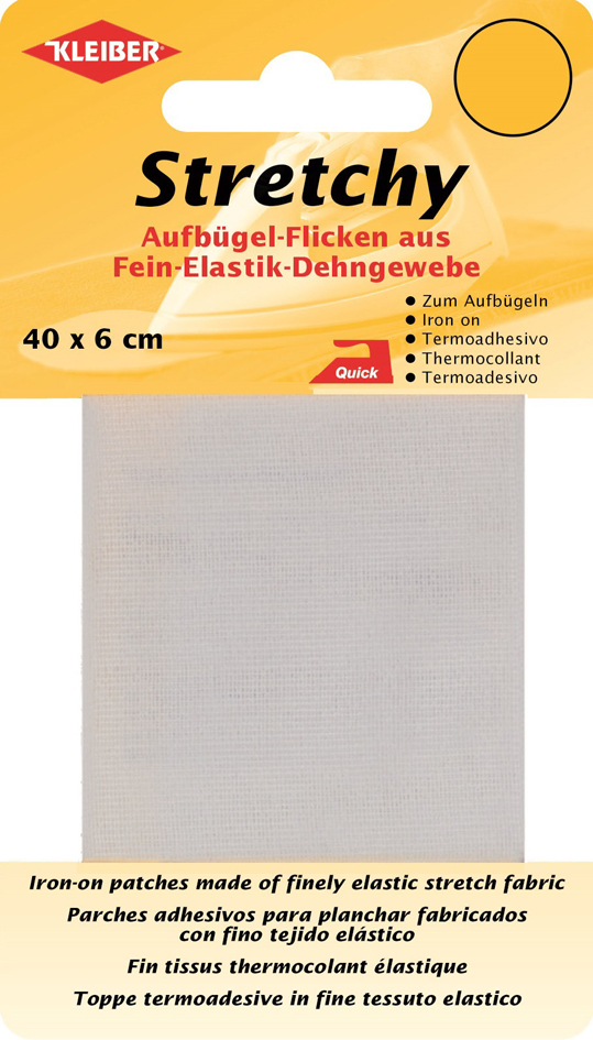 4009691300037 - KLEIBER Stretchy-Bügel-Flicken 400 x 60 mm weiß