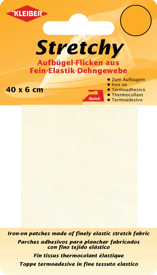 4009691300129 - KLEIBER Stretchy-Bügel-Flicken 400 x 60 mm creme