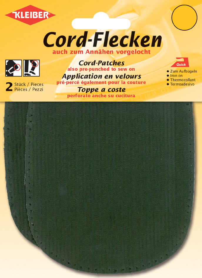 4009691390076 - KLEIBER Cord-Flecken 135 x 100 mm grün