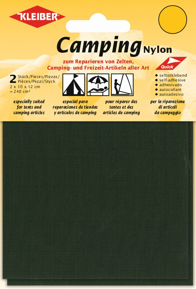 4009691480074 - KLEIBER Camping-Flicken Nylon selbstklebend khaki