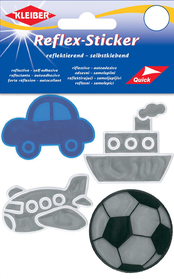 4009691611836 - KLEIBER Reflex-Sticker Jungs sortiert